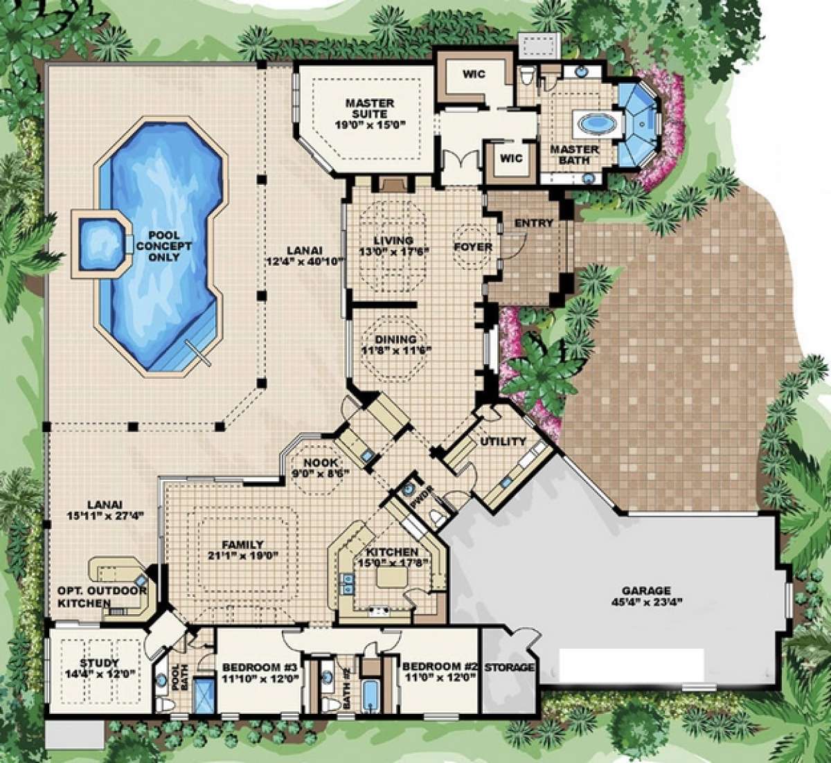 Floorplan 1 for House Plan #575-00073