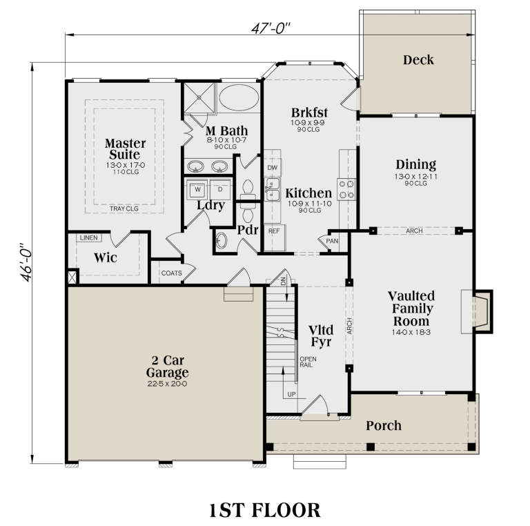 House Plan House Plan #51 Drawing 1