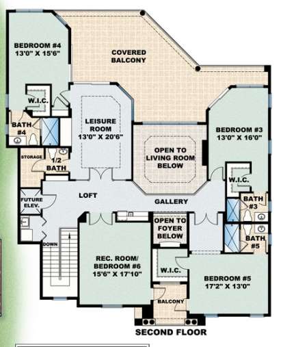 Floorplan 2 for House Plan #575-00075