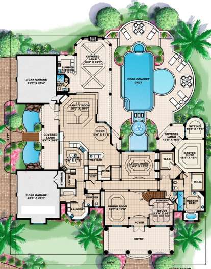 Floorplan 1 for House Plan #575-00076