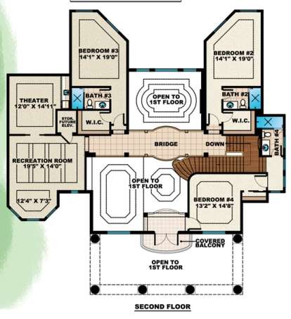 Floorplan 2 for House Plan #575-00076