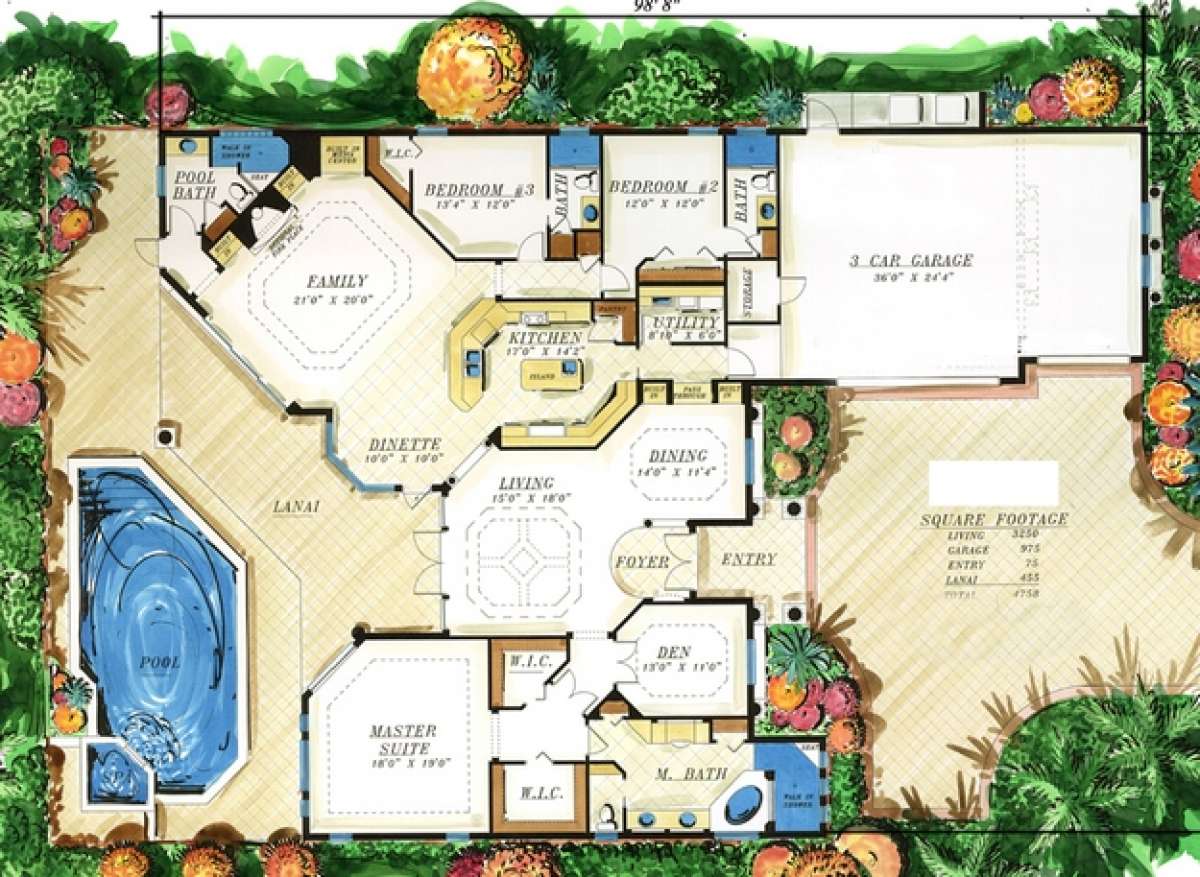 Floorplan 1 for House Plan #575-00079