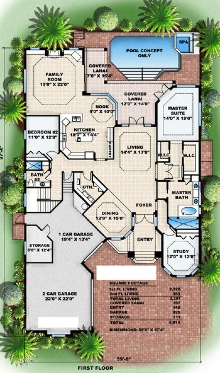 House Plan House Plan #5106 Drawing 1