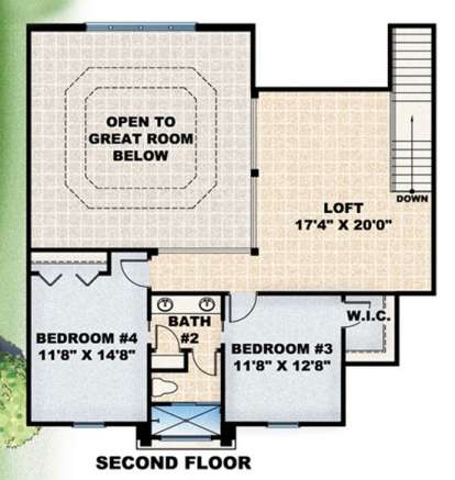 Floorplan 2 for House Plan #575-00083