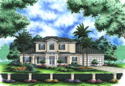 Florida House Plan #575-00085 Elevation Photo