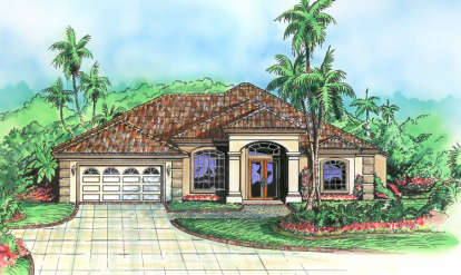 3 Bed, 3 Bath, 2195 Square Foot House Plan - #575-00086