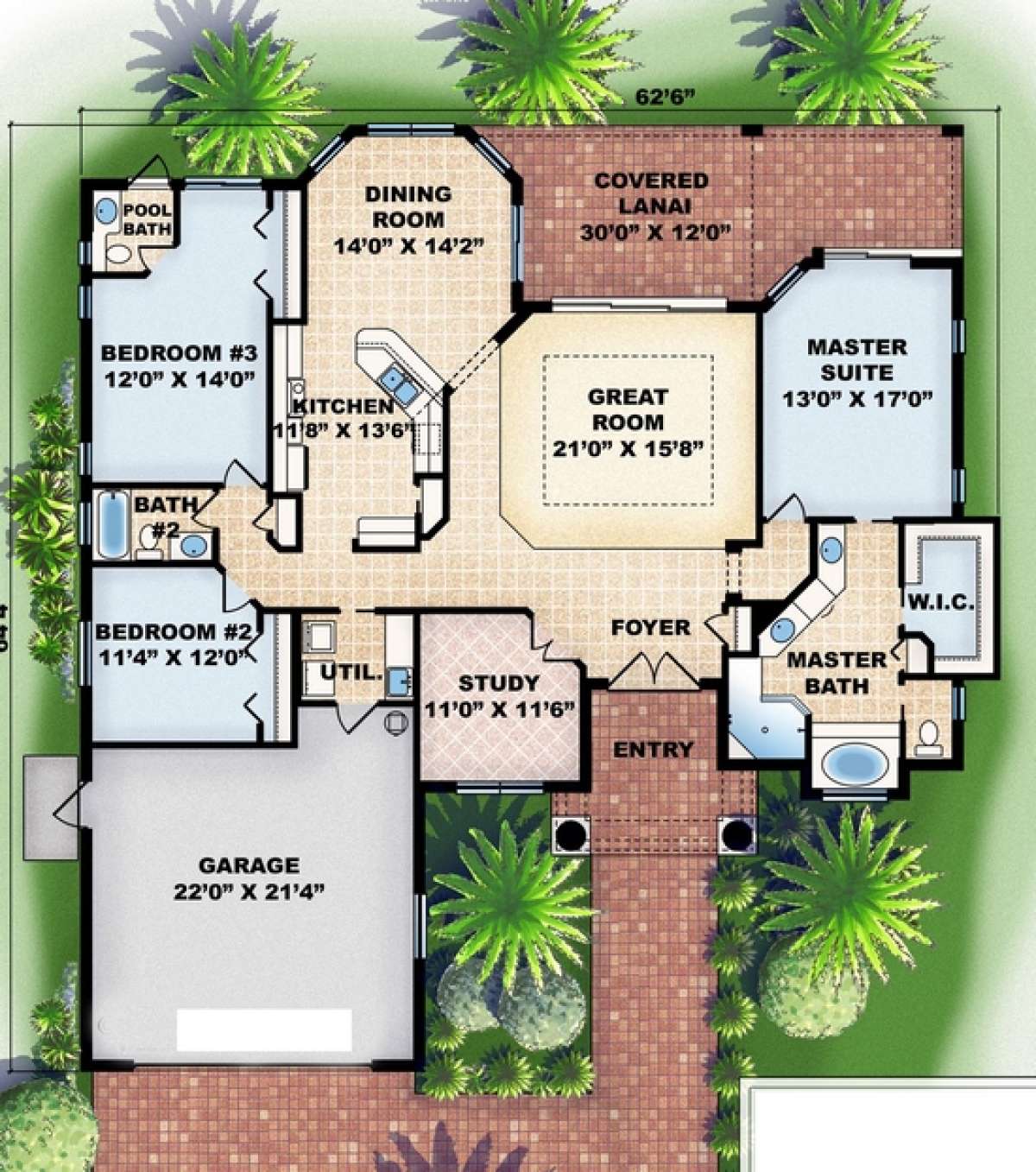 Floorplan 1 for House Plan #575-00086