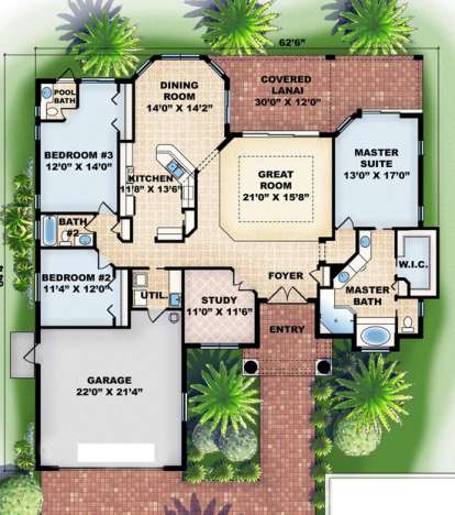 Floorplan1 for House Plan #575-00086