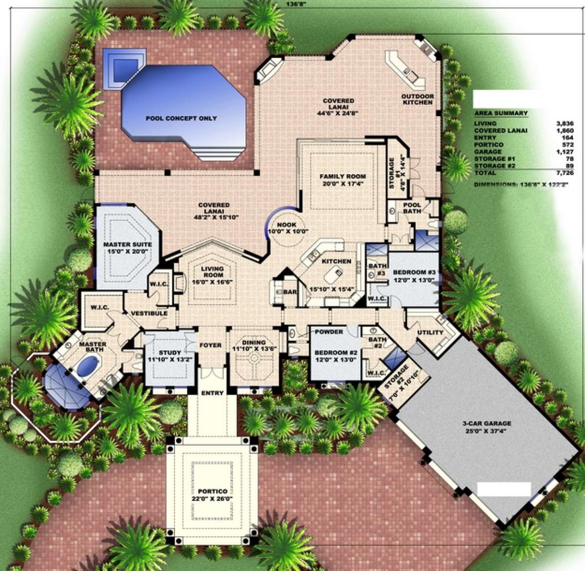 Floorplan 1 for House Plan #575-00087