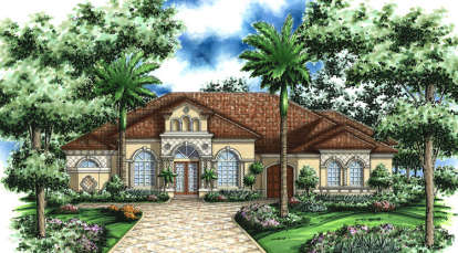 Ranch House Plan #575-00089 Elevation Photo