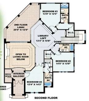 Floorplan 2 for House Plan #575-00091