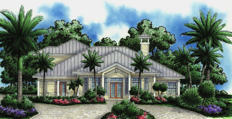 Luxury House Plan #575-00093 Elevation Photo