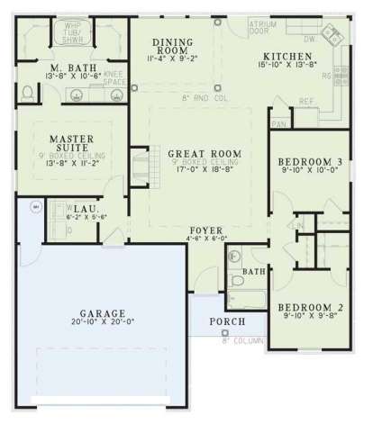 Floorplan1 for House Plan #110-00281