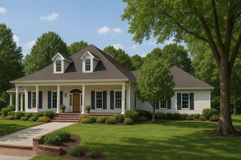 House Plan House Plan #5124 Angled Front Elevation