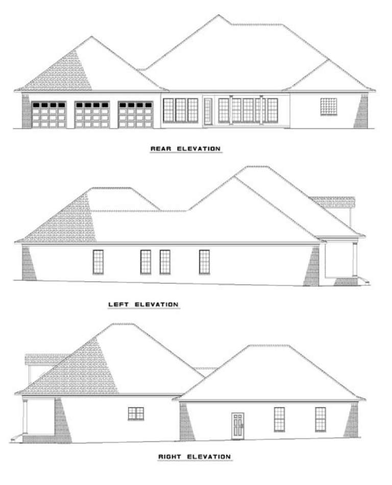 Country House Plan #110-00283 Elevation Photo