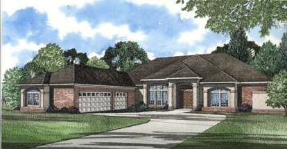 Contemporary House Plan #110-00284 Elevation Photo