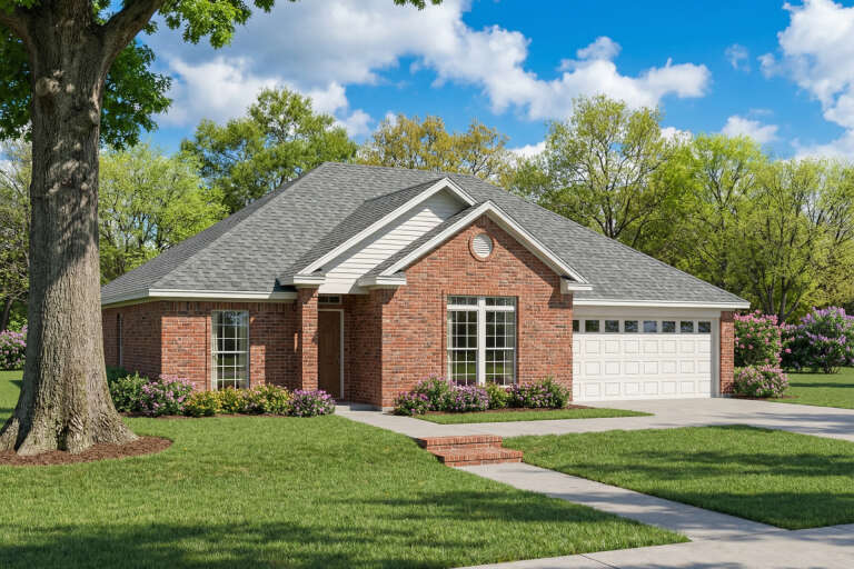 House Plan House Plan #5126 Angled Front Elevation