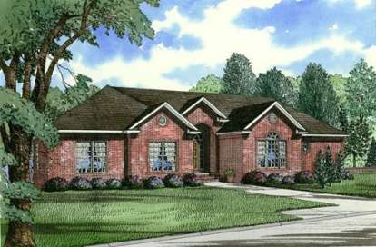 Ranch House Plan #110-00287 Elevation Photo
