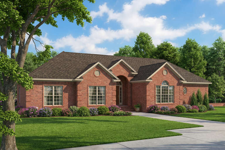 House Plan House Plan #5128 Angled Front Elevation