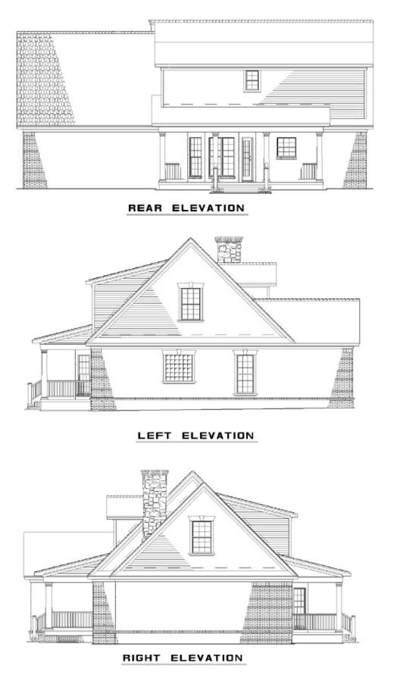 Traditional House Plan #110-00289 Elevation Photo