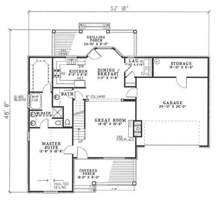 House Plan House Plan #5130 Drawing 1