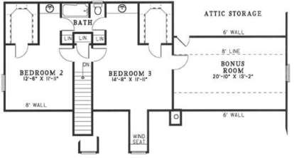Second Floor for House Plan #110-00289