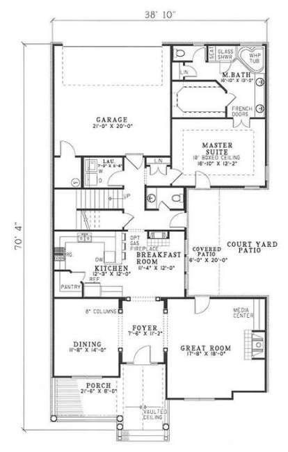 Main Floor  for House Plan #110-00291