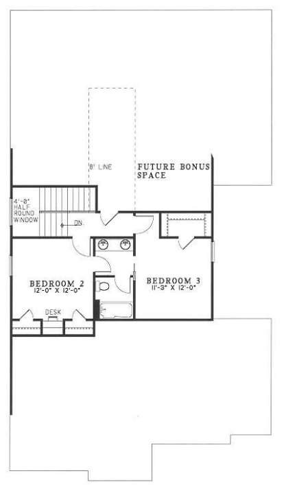 Second Floor for House Plan #110-00291