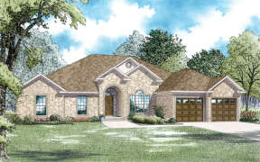 European House Plan #110-00292 Elevation Photo