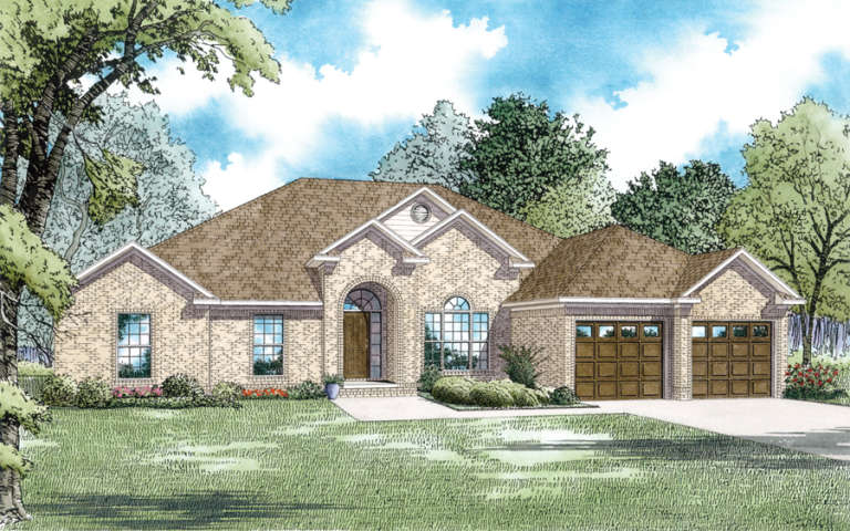 European House Plan #110-00292 Elevation Photo