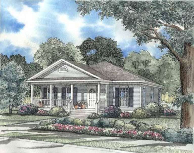 Southern House Plan #110-00299 Elevation Photo