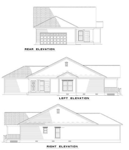 Country House Plan #110-00300 Elevation Photo