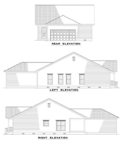 Southern House Plan #110-00301 Elevation Photo