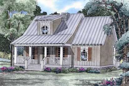 Farmhouse House Plan #110-00305 Elevation Photo