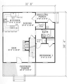 Floorplan 1 for House Plan #110-00305
