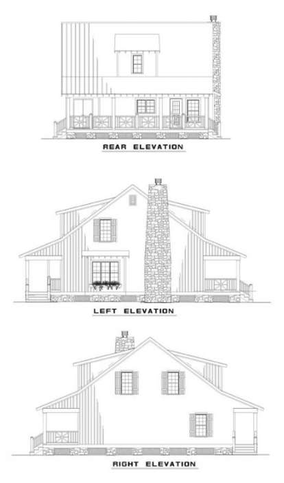 Farmhouse House Plan #110-00306 Elevation Photo