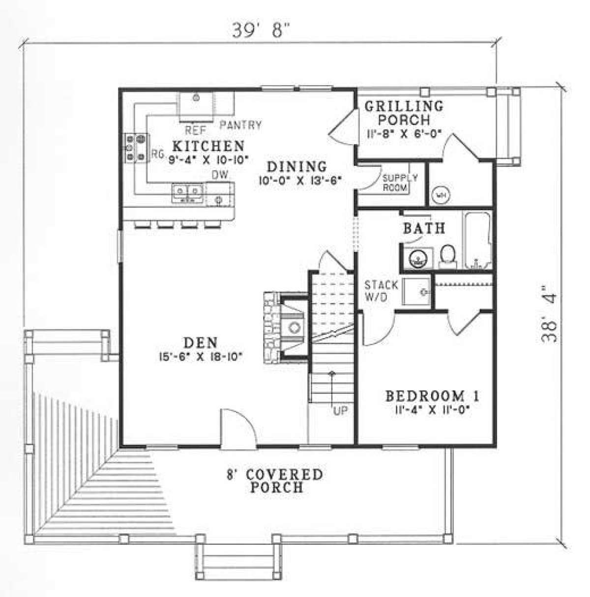 Floorplan 1 for House Plan #110-00307