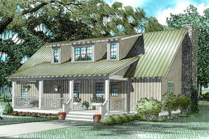 Cottage House Plan #110-00308 Elevation Photo