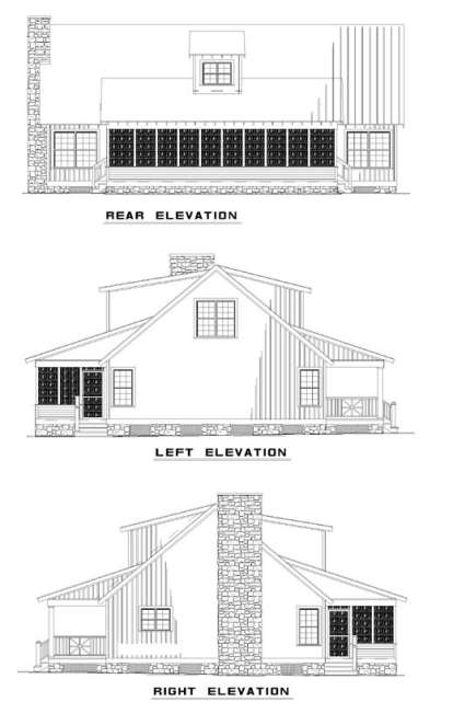 Cottage House Plan #110-00308 Elevation Photo