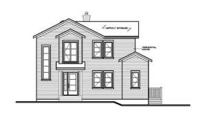 Vacation House Plan #034-00108 Elevation Photo