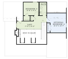 Second Floor for House Plan #110-00309