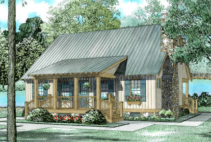 Farmhouse House Plan #110-00310 Elevation Photo