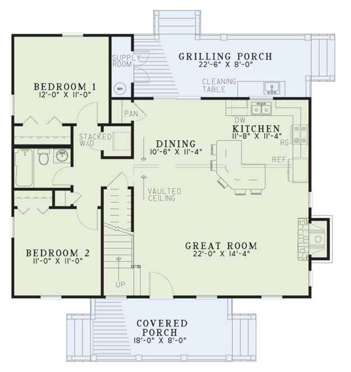 Floorplan 1 for House Plan #110-00310