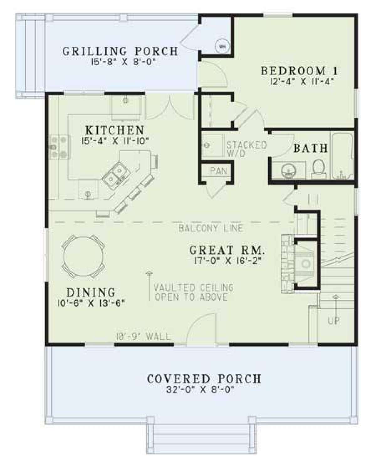 Floorplan 1 for House Plan #110-00311