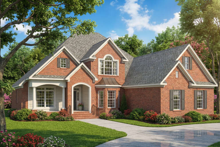 House Plan House Plan #5156 Angled Front Elevation