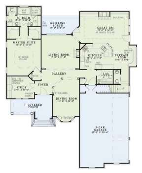 Floorplan 1 for House Plan #110-00315