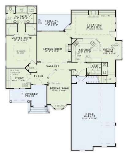 Main Floor for House Plan #110-00315