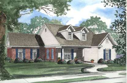 Ranch House Plan #110-00316 Elevation Photo