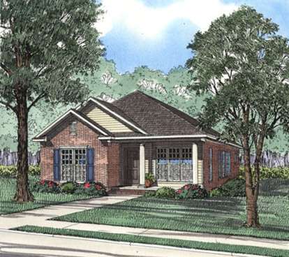 3 Bed, 2 Bath, 1574 Square Foot House Plan - #110-00317