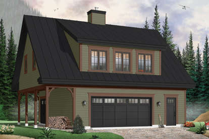 Craftsman House Plan #034-00109 Elevation Photo